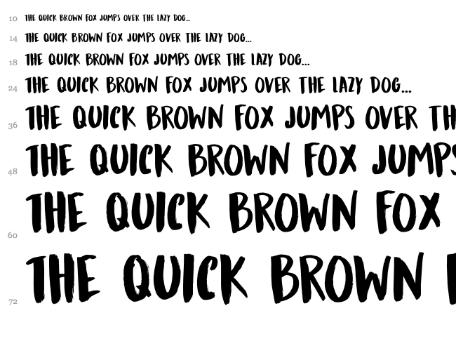 DK Mandarin Whispers font waterfall
